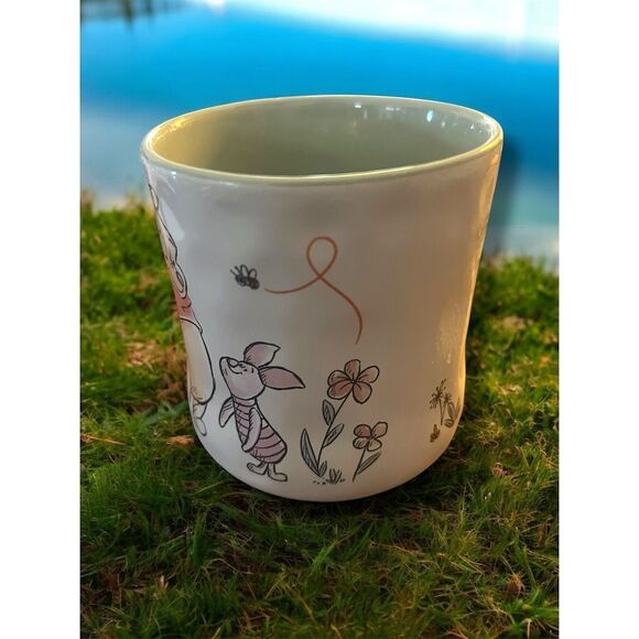 Disney Winnie the Pooh & Piglet Floral Ceramic Mug 16oz Adorable Fun Design New - Picture 4 of 8